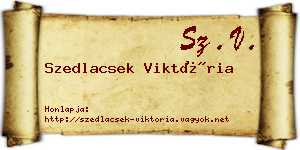 Szedlacsek Viktória névjegykártya